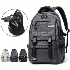 Men's Nylon Backpack Commuter Bag Large Capacity Student School Bag