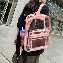 Causal Transparent Couple Backpack