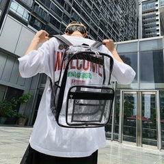 Causal Transparent Couple Backpack