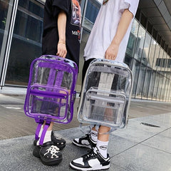 Causal Transparent Couple Backpack