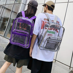 Causal Transparent Couple Backpack