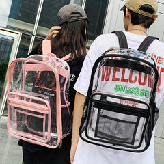 Causal Transparent Couple Backpack
