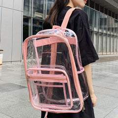 Causal Transparent Couple Backpack