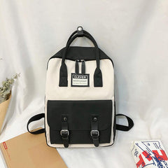 Adjustable Casual Nylon Backpack, Large Capacity
