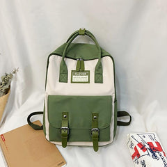 Adjustable Casual Nylon Backpack, Large Capacity