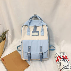 Adjustable Casual Nylon Backpack, Large Capacity