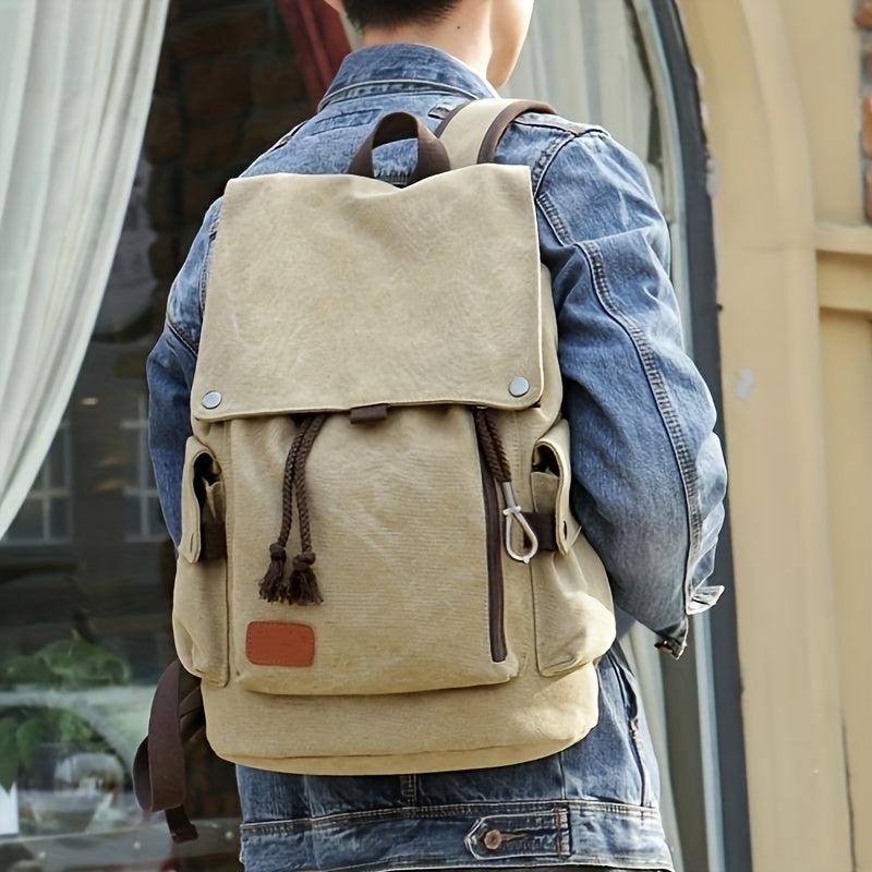 Casual Flap Backpack School Bag Travel Bag Computer Bag