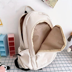 Large Capacity Waterproof Backpack with Double Zipper