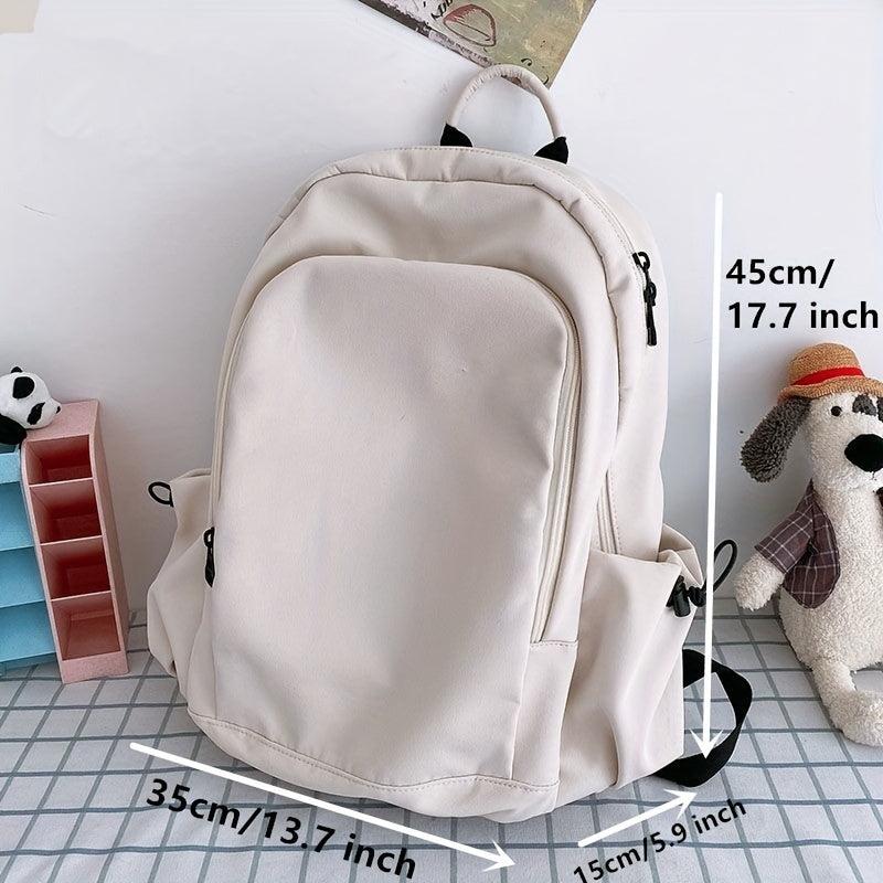 Large Capacity Waterproof Backpack with Double Zipper