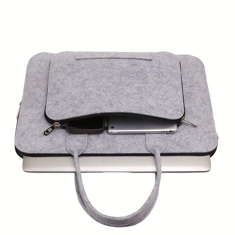 Double Layer Felt Laptop Bag Lightweight Business Briefcase