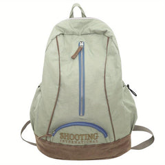 Nylon Vintage Backpack Soft Surface Large Capacity School Commuter Bag