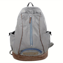 Nylon Vintage Backpack Soft Surface Large Capacity School Commuter Bag