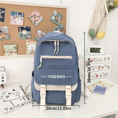 Waterproof Women Backpack Solid School Bag Anti Theft Laptop