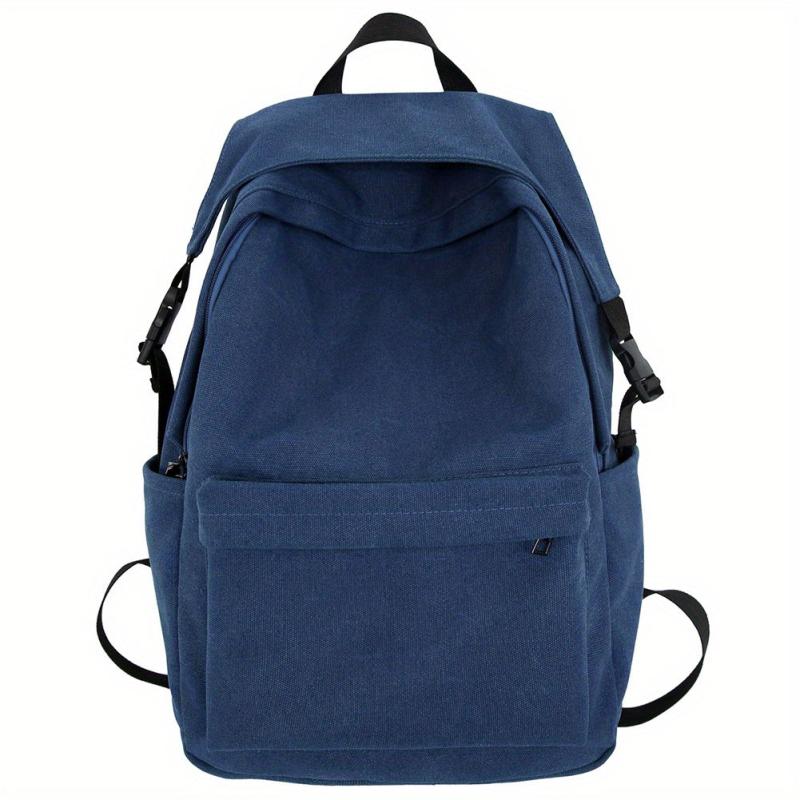 Retro Solid Canvas Sports Backpack