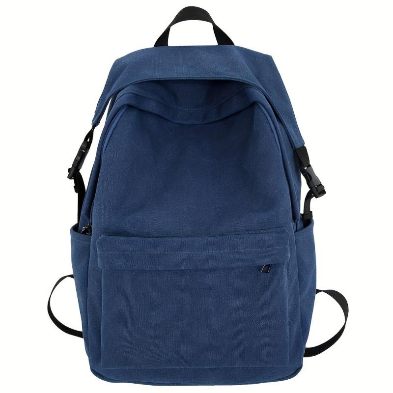 Retro Solid Canvas Sports Backpack