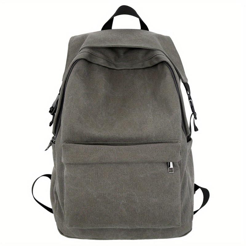 Retro Solid Canvas Sports Backpack