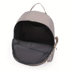2pcs Causal Backpack With Wash Bag Set Large Capacity Outdoor Backpack