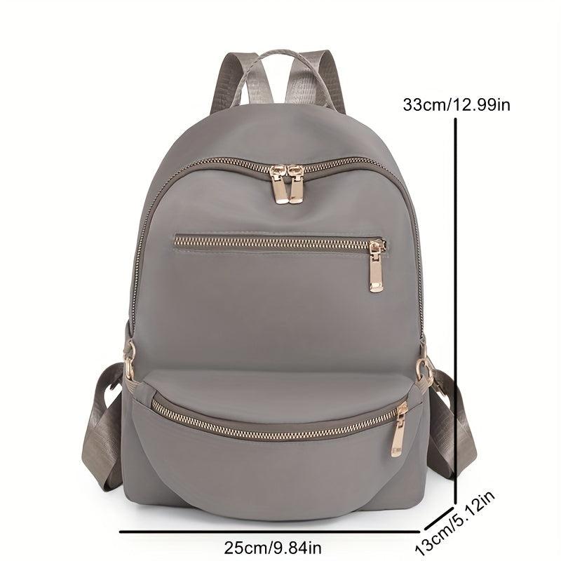 2pcs Causal Backpack With Wash Bag Set Large Capacity Outdoor Backpack