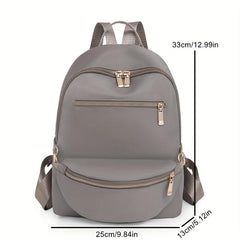 2pcs Causal Backpack With Wash Bag Set Large Capacity Outdoor Backpack