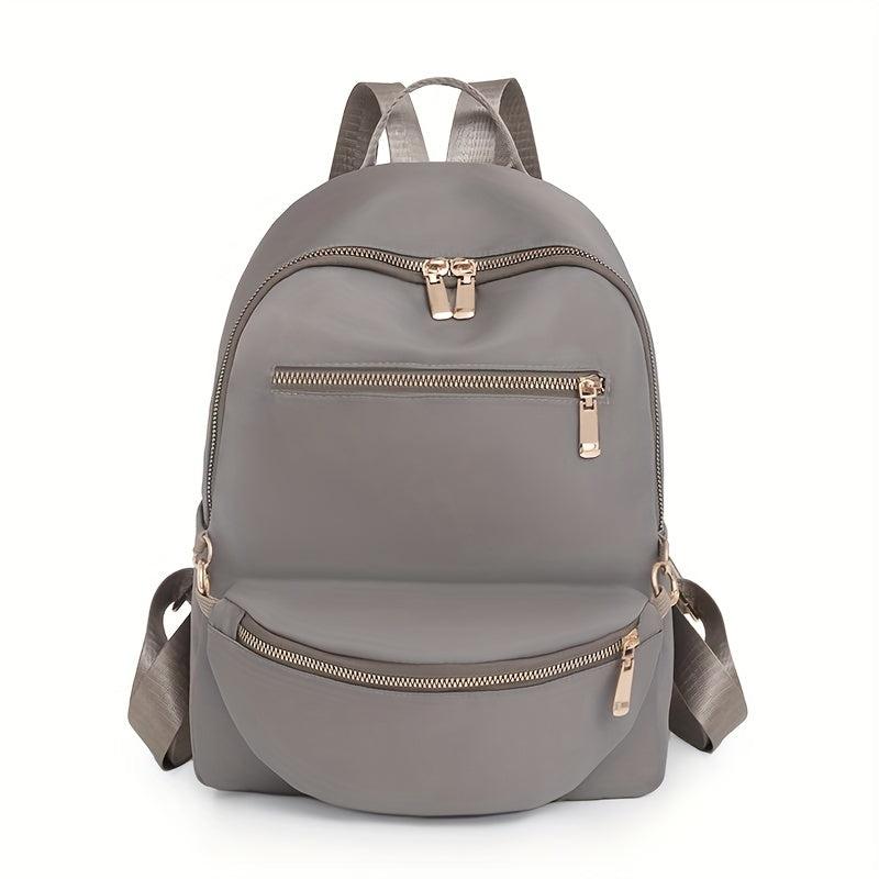 2pcs Causal Backpack With Wash Bag Set Large Capacity Outdoor Backpack