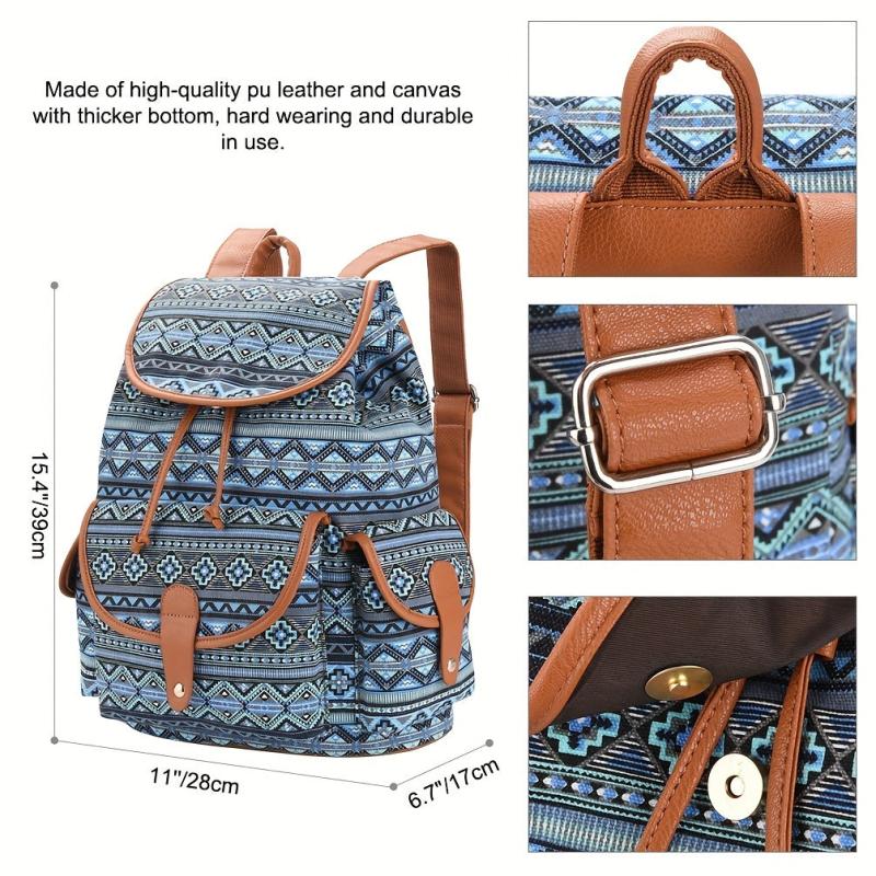 Canvas Backpack Casual Shoulders Bag Travel Daypack Fashionable School Bag