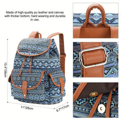 Canvas Backpack Casual Shoulders Bag Travel Daypack Fashionable School Bag