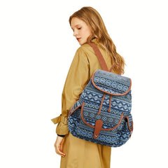 Canvas Backpack Casual Shoulders Bag Travel Daypack Fashionable School Bag