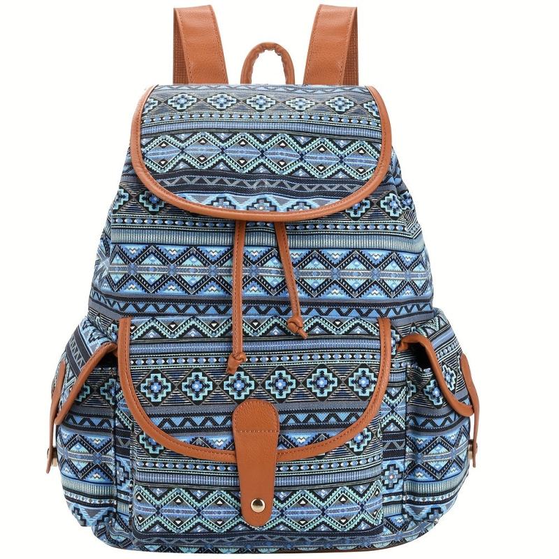 Canvas Backpack Casual Shoulders Bag Travel Daypack Fashionable School Bag