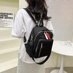 Solid Backpack Casual Minimalist Travel Bag