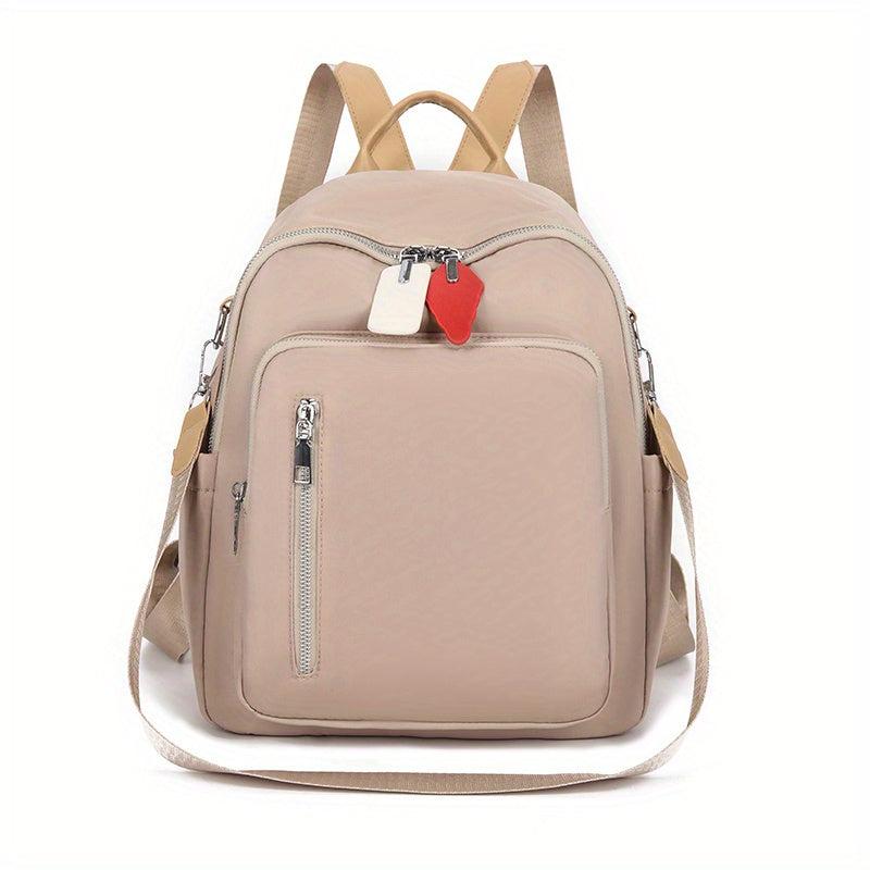 Solid Backpack Casual Minimalist Travel Bag