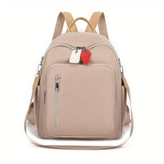 Solid Backpack Casual Minimalist Travel Bag