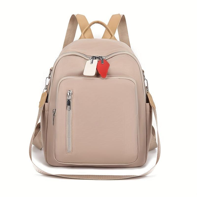 Solid Backpack Casual Minimalist Travel Bag