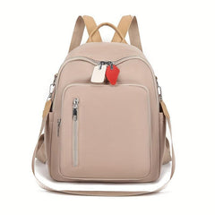 Solid Backpack Casual Minimalist Travel Bag