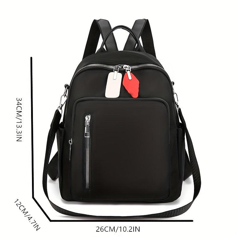 Solid Backpack Casual Minimalist Travel Bag
