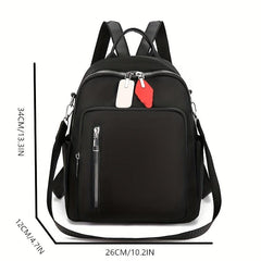 Solid Backpack Casual Minimalist Travel Bag