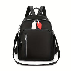 Solid Backpack Casual Minimalist Travel Bag