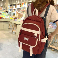 Waterproof High School Students Backpack Boys Girls