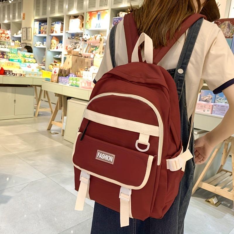 Waterproof High School Students Backpack Boys Girls