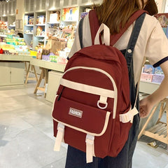 Waterproof High School Students Backpack Boys Girls
