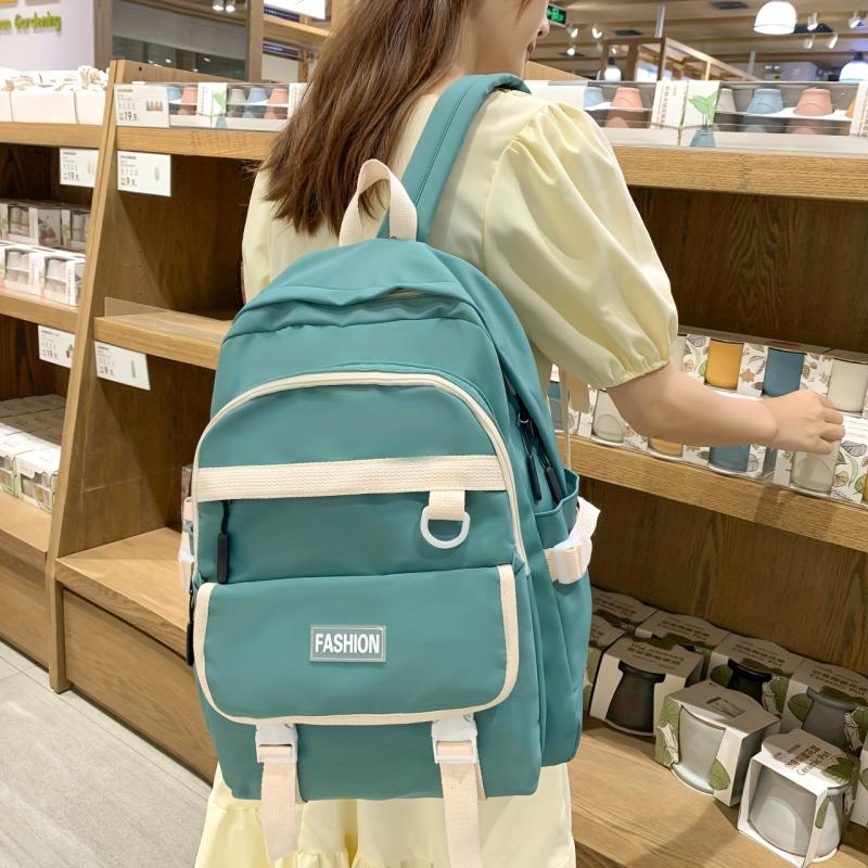 Waterproof High School Students Backpack Boys Girls