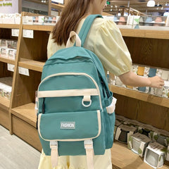 Waterproof High School Students Backpack Boys Girls