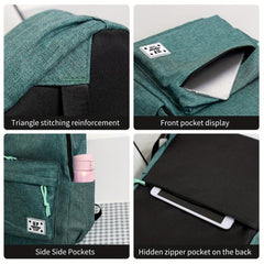 Soft Fabric Computer Backpack Large Capacity Casual Daypack Business Backpack