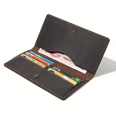 Men Long Wallet Card Money Coin Purse Money Clip Clutch Bag