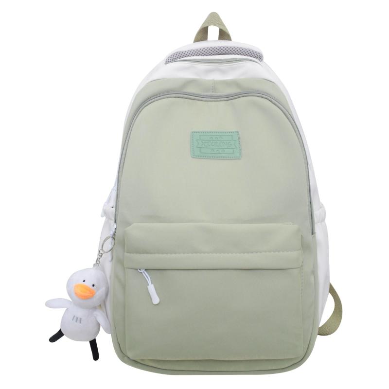 Casual Backpack With Duck Pendant Large Capacity Students Backpack