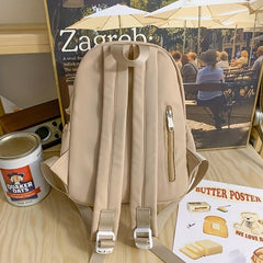 Preppy Style Large Capacity School Backpack