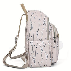 Casual Flower Pattern Backpack Large Capacity Travel Backpack