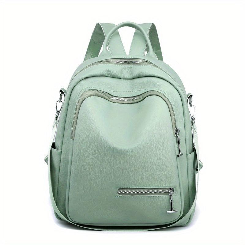 Large Capacity PU Backpack For Men And Women