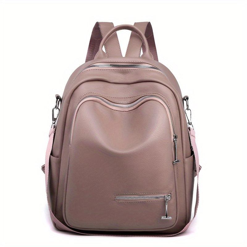 Large Capacity PU Backpack For Men And Women