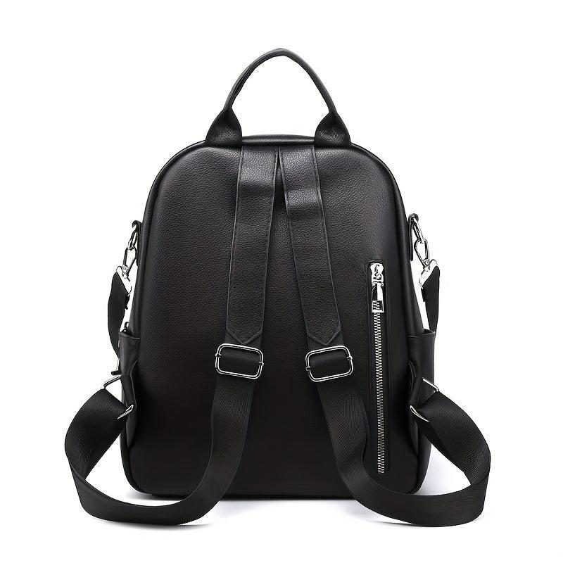 Large Capacity PU Backpack For Men And Women