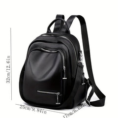 Large Capacity PU Backpack For Men And Women